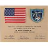 Image 1 : Apollo 10 Flown Flag and Patch with Crew-signed Certificate