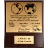 Image 1 : Buzz Aldrin Signed Apollo 11 Lunar Plaque