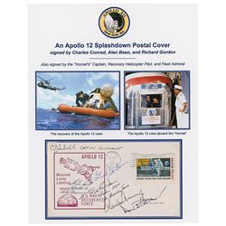 Apollo 12 Signed Recovery Cover