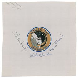 Alan Bean's Apollo 12 Signed Beta Cloth