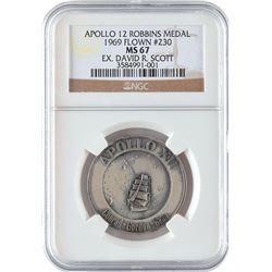 Dave Scott's Apollo 12 Flown Robbins Medal