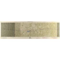 Fred Haise Signed Lunar Orbit Chart