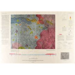 Charlie Duke Signed Lunar Map