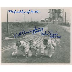Wally Schirra and Walt Cunningham Signed Photograph