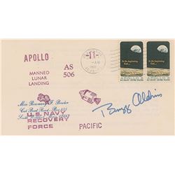 Buzz Aldrin Signed Apollo 11 Recovery Cover