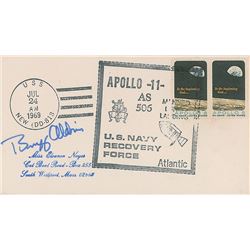 Buzz Aldrin Signed Apollo 11 Recovery Cover