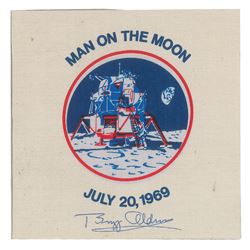 Buzz Aldrin Signed Beta Patch