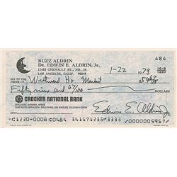 Buzz Aldrin Signed Check