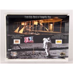 Apollo 11 and Wright Flyer Artifact Display