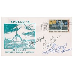 Apollo 14 Signed Recovery Cover