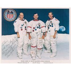 Apollo 16 Pair of Signed Photographs