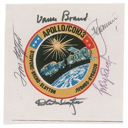 Deke Slayton's Flown Crew-signed Apollo-Soyuz Patch