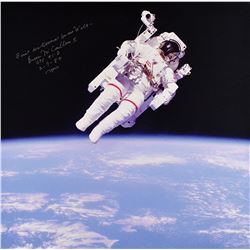 Bruce McCandless Signed Canvas Print