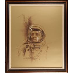 Bob Peak Original Sketch of Alan Shepard