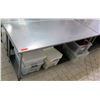 Image 1 : Stainless Steel Prep Table (bins not included), 71"L x 29.5"W x 35.5"H