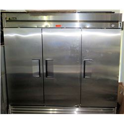True Refrigeration Model T-73 Triple 3 Side x Side Industrial Steel Fridge