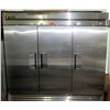Image 1 : True Refrigeration Model T-73 Triple 3 Side x Side Industrial Steel Fridge