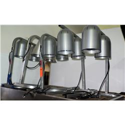 Qty 5 Nemco Food Equipment Double Food Warmer Lights Model 6000A-2