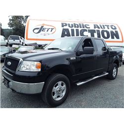 K2 --  2006 FORD F150 PICKUP, BLACK, 280,973 KMS
