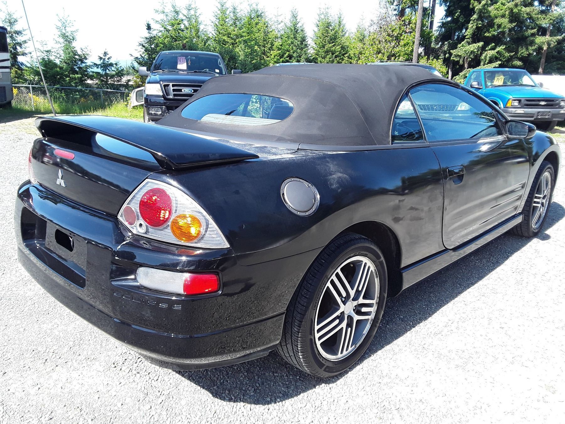 2003 Mitsubishi Spyder Gts O3 -- 2003 MITSUBISHI ECLIPSE SPYDER GTS , Black , 199389 KM's