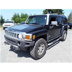 H5 --  2006 HUMMER H3 , Black , 146666  KM's