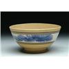 Image 1 : SEAWEED DECORATED YELLOWARE BOWL