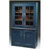 Image 1 : GOOD TWO PART STEPBACK CUPBOARD IN BLUE PAINT