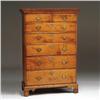 Image 1 : TWO OVER FIVE DRAWER CHIPPENDALE MAPLE TALL CHEST