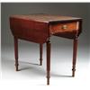 Image 1 : FINE SHERATON PEMBROKE ONE-DRAWER DROP LEAF TABLE