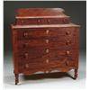Image 1 : PAINT DECORATED SIX-DRAWER SHERATON BIRCH CHEST