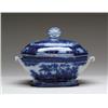 Image 1 : FLOW BLUE COVERED SAUCE TUREEN IN THE “DAVENPORT”