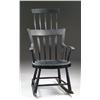 Image 1 : BLACK PAINTED COMB-BACK WINDSOR ARM ROCKER