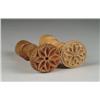 Image 1 : TWO DOUBLE ENDED CARVED BUTTER STAMPS