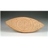 Image 1 : ELLIPTICAL CARVED WOOD BUTTER PRINT