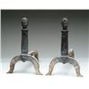 Image 1 : PAIR OF IRON ANDIRONS