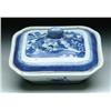 Image 1 : BLUE AND WHITE CANTON SQUARE SERVING DISH