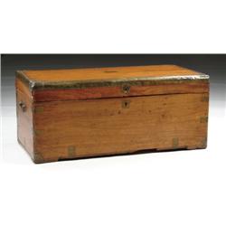 ANTIQUE LIFT TOP CAMPHOR WOOD CHEST