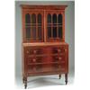 Image 1 : TWO PART SHERATON MAHOGANY SECRETARY