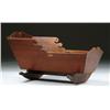 Image 1 : GOOD ANTIQUE WALNUT CRADLE