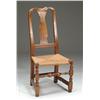 Image 1 : QUEEN ANNE TRANSITIONAL RUSH SEAT SIDE CHAIR