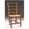 Image 1 : COUNTRY ANTIQUE CHIPPENDALE RIBBON-BACK SIDE CHAI