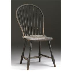 PAINTED BOW-BACK WINDSOR SIDE CHAIR