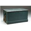 Image 1 : GREEN PAINTED ANTIQUE SEA CHEST