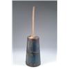 Image 1 : WOOD BUTTER CHURN IN BLUE PAINT
