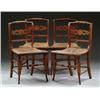 Image 1 : SET OF FOUR ANTIQUE HITCHCOCK STYLE CHAIRS