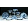 Image 1 : NINE PIECES OF BLUE AND WHITE CANTON