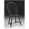 Image 1 : BOW-BACK WINDSOR SIDE CHAIR IN GREEN PAINT