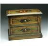 Image 1 : DECORATED TWO DRAWER TABLE TOP CHEST