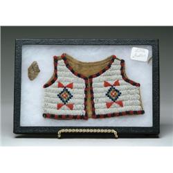 ANTIQUE PLAINS INDIAN BEADED INFANTS VEST