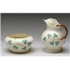 Image 1 : IRISH BELLEEK SHAMROCK PATTERN SUGAR AND CREAMER